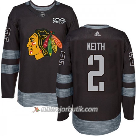 Män Ishockey Chicago Blackhawks Tröja Duncan Keith 2 1917-2017 100th Anniversary Adidas Svart Authentic Män Ishockey Chicago Blackhawks Tröja Duncan Keith 2 1917-2017 100th Anniversary Adidas Svart Authentic